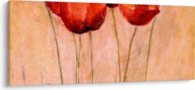 Tablou - Lalele roșii (120x50 cm)
