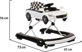 Premergator Reglabil in 3 Trepte NOVOKIDS™ Super Cabrio Car, 3 in 1, Transformabil in Antemergator si Masinuta copii, Pliabil, Cu Melodii si lumini,