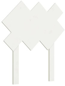 Tablie de pat, alb, 72,5x3x81 cm, lemn masiv de pin Alb, 72.5 x 3 x 81 cm, 1
