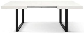 Masa Desire extensibila, picior metalic in U - GRI CIMENT - 140 cm / 90 / h 77