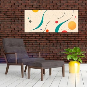 Tablou - Ilustrație colorată minimalistă (120x50 cm)