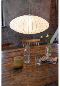 Lustră albă cu abajur textil ø 60 cm Florence – Markslöjd