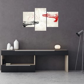 Tablou - Crocodili (90x60 cm)