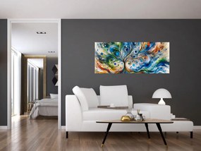 Tablou – Arbore energetic colorat (120x50 cm)