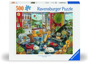 PUZZLE SALA DE MUZICA 500 PIESE DESIGN NOU - RAVENSBURGER (RVSPA00022)