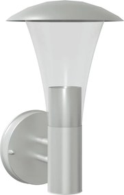 vidaXL Corp de iluminat exterior de perete, argintiu, oțel inoxidabil