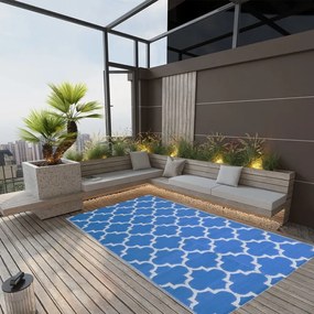 vidaXL Covor de exterior, ARAKIL albastru, 160x230 cm, PP