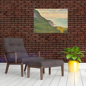 Tablou - Georges Seurat, Seascape at Port-en-Bessin, Normandy, reproducere (70x50 cm)