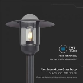 Lampă de exterior 1xE27/60W/230V IP44 negru