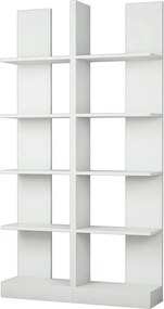 Biblioteca IKIZ, alb, PAL melaminat, 100x26x187 cm