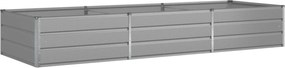 vidaXL Jardinieră Gri deschis 290 x 100 x 45 cm Oțel Galvanizat