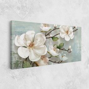 Tablou Canvas, 80x160cm, Dormitor si Living, Flori, Magnolii, Magnolino