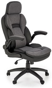 Scaun de birou Valerio negru/gri H128 cm
