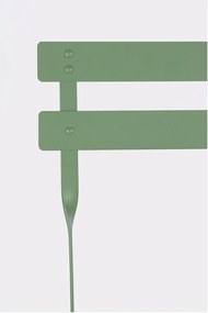 Set de dining pentru grădină verde salvie din oțel pentru 2 persoane Austin – Bizzotto