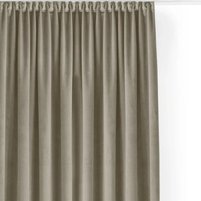 Draperie bej dimout (semi-opacă) din catifea 200x225 cm Velto – Filumi