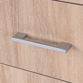 Comodă Miami cu 4 sertare 80x92 cm stejar sonoma-alb