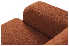 Colțar maro cu tapițerie din stofă bouclé (colț dreapta) Molino – Micadoni Home