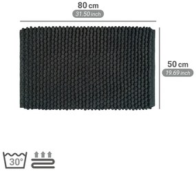 Covoraș de baie verde închis din material textil 50x80 cm Solivo – Wenko