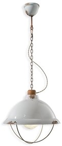 Lustra design retro realizata manual din ceramica INDUSTRIAL