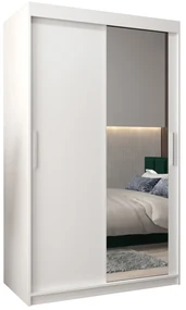 Dulap de haine 120 cm Toki 2 (alb mat + alb mat). 1064971