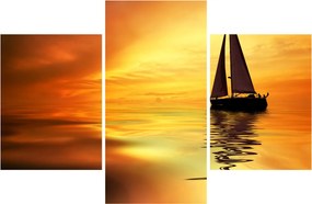 Tablou - Sailboat la apus de soare (90x60 cm)
