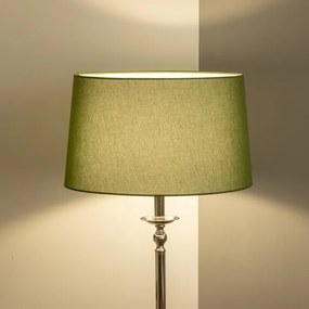 Brilagi - Lampă LED de podea CERIA, 1xE27/60W/230V, Ø 45 cm, crom lucios/verde