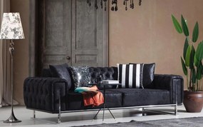 Set de mobila moale pentru sufragerie Ada: canapea confortabilă și fotolii într-un design elegant, fabricat în Turcia.