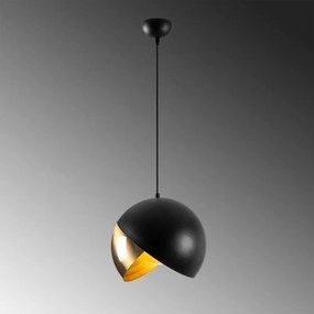 Lustră neagră/în culoarea bronz cu abajur din metal ø 30 cm Pacman – Opviq lights