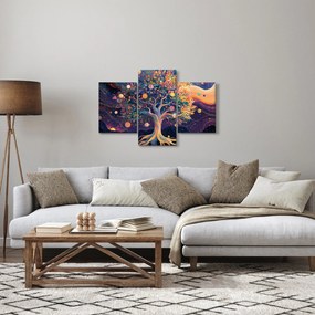 Tablou – Arbore violet plin de energie (90x60 cm)