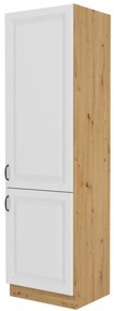 Dulap de bucătărie pentru alimente Sheila 40 DK 210 2F (stejar artisan + alb). 1032478