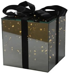 Cadou de sticla cu LED SPARK, gri - mai multe marimi Marime: M