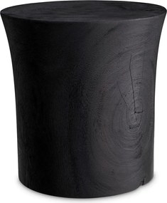 Masuta auxiliara design LUX, Lemn, Negru, Osias