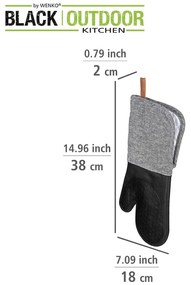 Set 2 mănuși de bucătărie Wenko Black Outdoor Kitchen Ada