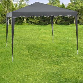 Pavilion pliabil "Vivara" 3 x 3 m gri, cu ambalaj pentru transport