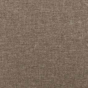 Cadru de pat cu tablie, gri taupe, 80x200 cm, textil Gri taupe, 80 x 200 cm, Nasturi de tapiterie
