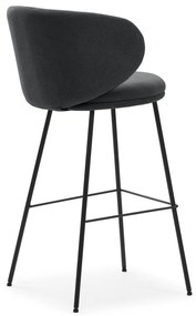 Scaune de bar gri-închis 2 buc. (înălțime șezut 65 cm) Rush – Marckeric