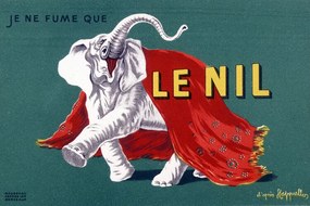 Reproducere I only smoke the Nile – Cigarette advertising poster, Leonetto Cappiello