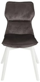 Set Masa Rotunda Cu 6 Scaune Demi New, Alb Si Natur