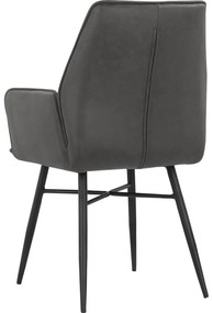 Scaune de dining gri-antracit 2 buc. Anzo – Støraa