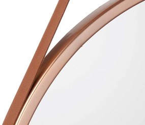 Oglinda de perete rotunda din bronz ROSEA, diametru 45cm