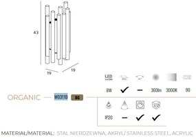 Aplica de perete LED dimabila design Premium Class Quality ORGANIC