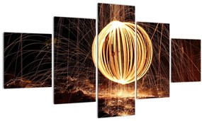 Tablou cu bilă iluminată (125x70 cm), în 40 de alte dimensiuni noi