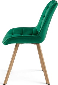 Scaun de masă SORIA VELVET, verde