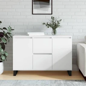 827212 vidaXL Servantă, alb, 104x35x70 cm, lemn prelucrat