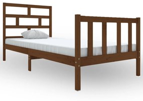 3101341 vidaXL Cadru de pat, maro miere, 100x200 cm, lemn masiv de pin