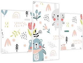 Tablou - Animale pe pajiște (90x60 cm)