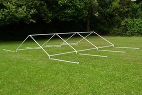 Cort de grădină - alb, 4 x 6 m