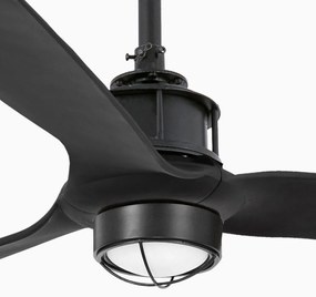 Lustra cu Ventilator si telecomanda JUST FAN M LED negru mat