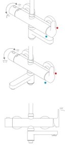 Ravak X07P642 - Set de duș cu baterie, crom lucios
