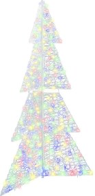 vidaXL Brad de Crăciun cu 240 LED Multicolour 180 cm Acril